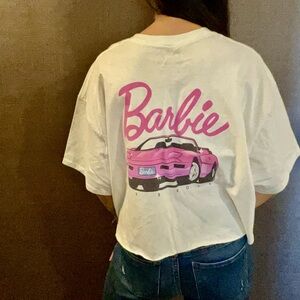 NWT Official Barbie TShirt “let’s roll”